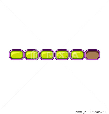 Game level progress bar showing completion stages Game level progress bar showing completion stages 139985257