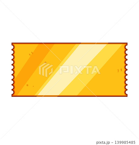 Golden ticket representing prize, success, and reward concept Golden ticket representing prize, success, and reward concept 139985485