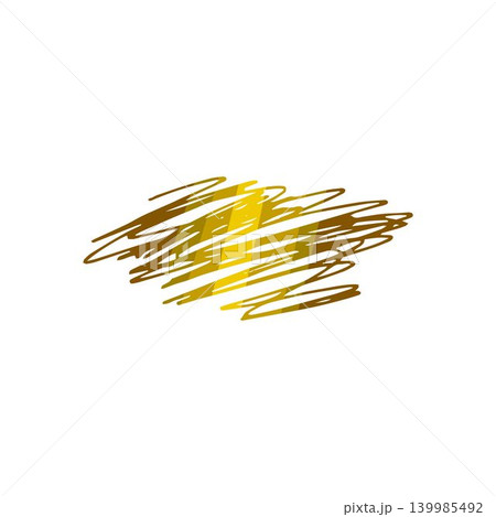 Gold scribble scratch effect brush stroke texture Gold scribble scratch effect brush stroke texture 139985492