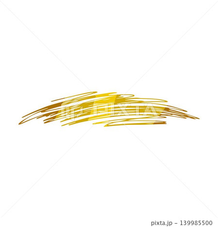 Golden scribbled lines creating abstract texture background 139985500