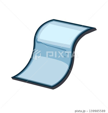 Flexible screen displaying future technology and innovation 139985589