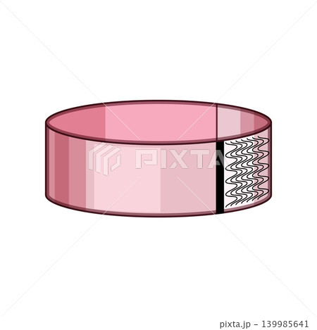 Pink event bracelet showing security pattern Pink event bracelet showing security pattern 139985641