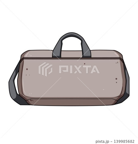 Duffel bag illustration representing travel and sport Duffel bag illustration representing travel and sport 139985682