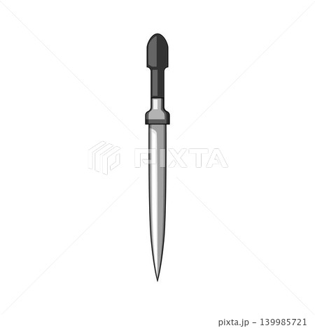 Dagger weapon representing ancient medieval warrior objects 139985721