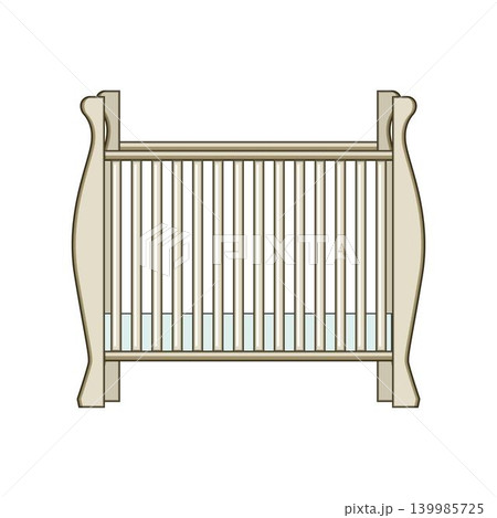 Baby crib furniture providing safe sleeping space 139985725