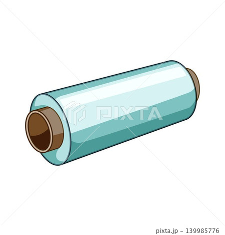 Cling film roll for food packaging and wrapping Cling film roll for food packaging and wrapping 139985776