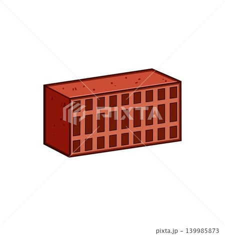 Hollow red brick for construction and building industry Hollow red brick for construction and building industry 139985873