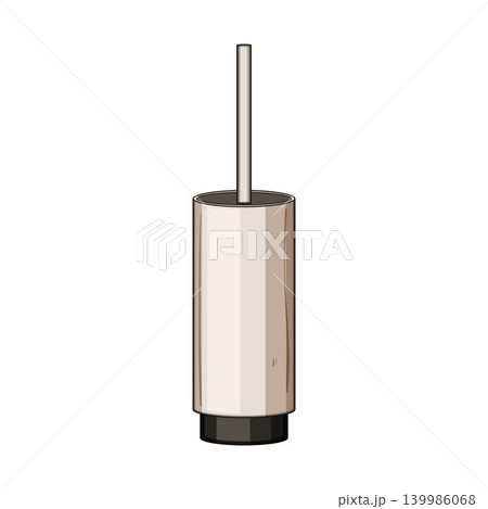 Toilet brush holder with cleaning accessory for bathroom hygiene 139986068