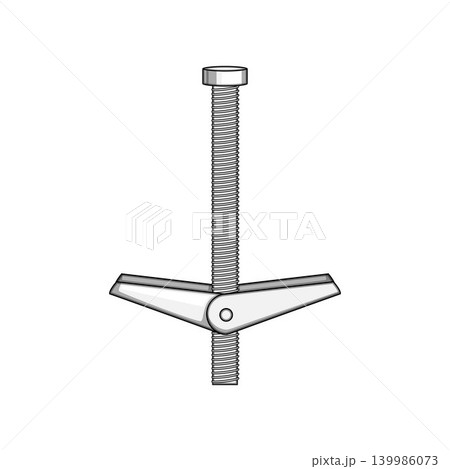 Toggle bolt fastener for drywall construction mounting Toggle bolt fastener for drywall construction mounting 139986073
