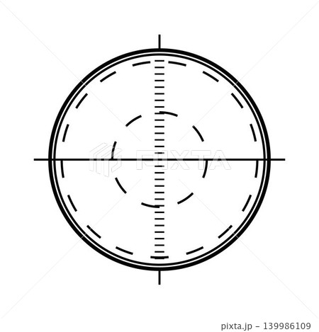 Target lock reticle aiming point interface graphic Target lock reticle aiming point interface graphic 139986109
