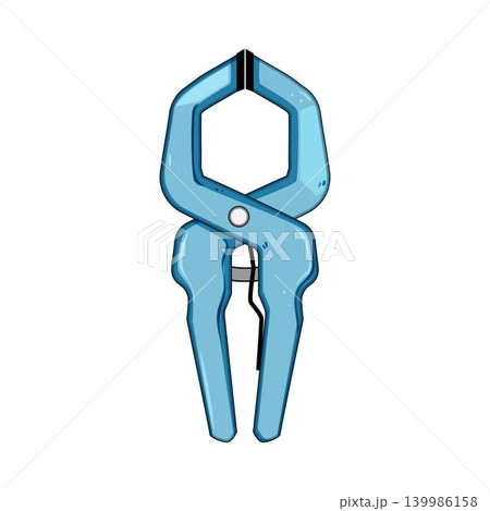 Hand tool spring clamp fastening equipment holding Hand tool spring clamp fastening equipment holding 139986158