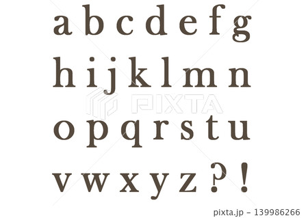 文字 6 アルファベット 小文字 こげ茶色 文字 6 アルファベット 小文字 こげ茶色 139986266