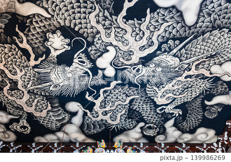 建仁寺 法堂天井画 双龍図 建仁寺 法堂天井画 双龍図 139986269
