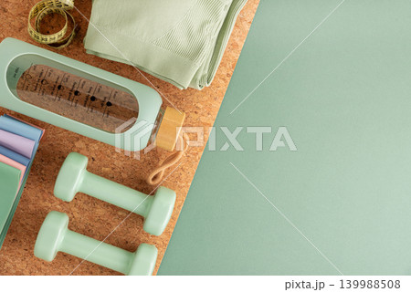 Fitness equipment and activewear for a healthy lifestyle 139988508