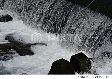 河川の氾濫・増水 溢水 越水 A river overflows 河川の氾濫・増水 溢水 越水 A river overflows 139988818