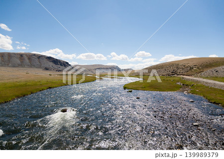Mogoit river view, Altai Tavan Bogd National Park, Mongolia 139989379
