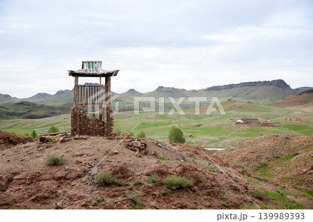 Ongi monastery ruins view, Mongolia landmark Ongi monastery ruins view, Mongolia landmark 139989393