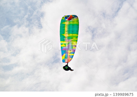 Paragliding adventure sport, free flight in nature Paragliding adventure sport, free flight in nature 139989675