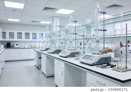 Modern laboratory equipment for scientific research and development Modern laboratory equipment for scientific research and development 139990171