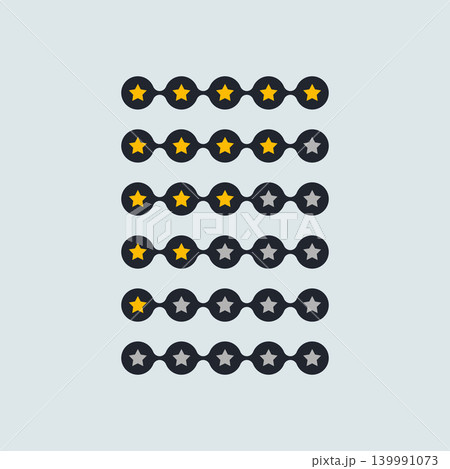 stylish star rating vector dark icons stylish star rating vector dark icons 139991073