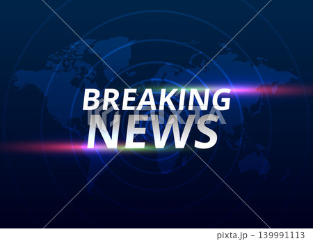 breaking news banner background with world map breaking news banner background with world map 139991113