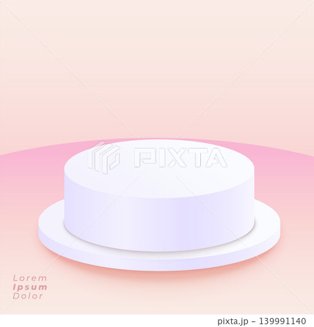round podium on soft pink background round podium on soft pink background 139991140