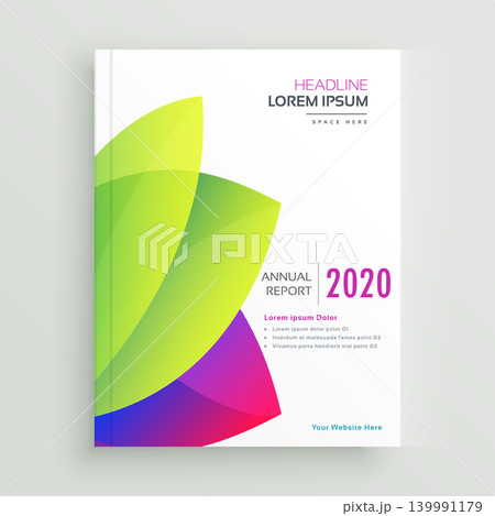 elegant modern annual report brochure template design 139991179