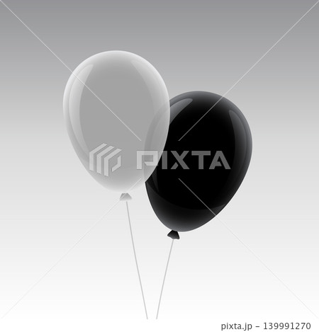 white and black flying balloon mockup design white and black flying balloon mockup design 139991270
