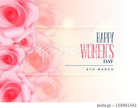 lovely rose background for happy women's day 139991342