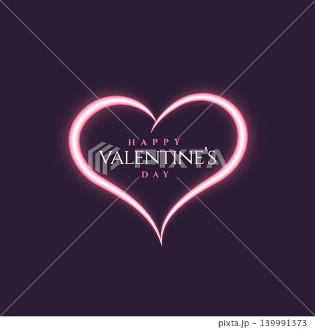 creative neonstyle heart shape design for valentine's day creative neonstyle heart shape design for valentine's day 139991373