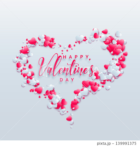 creative valentine's day hearts background design creative valentine's day hearts background design 139991375
