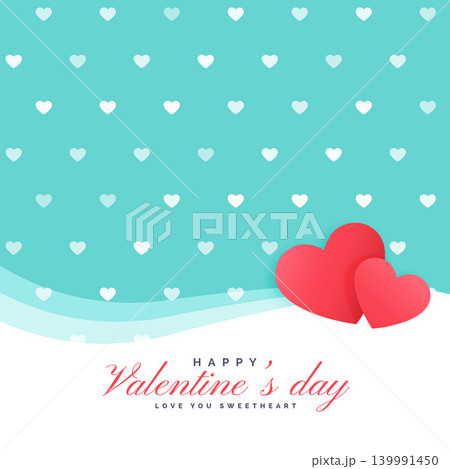 cute hearts background for valentine's day 139991450