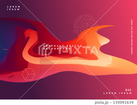 abstract gradient color fluid design background 139991639