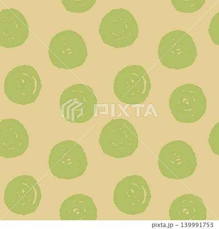 Polka Dots Seamless Pattern Graphic Hand Drawn 139991753