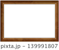 茶色のアンティーク風額縁フレーム背景 139991807