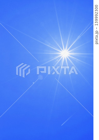 青空に太陽そして飛行機雲 フリースペースイメージ ( fix撮影 ) 青空に太陽そして飛行機雲 フリースペースイメージ ( fix撮影 ) 139992300
