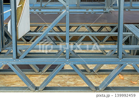 Metal buildings industry steel beams 139992459