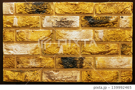 Stone sepia brick wall Stone sepia brick wall 139992465