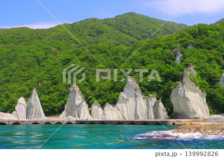 仏ヶ浦(遊覧船より・青森県佐井村) 仏ヶ浦(遊覧船より・青森県佐井村) 139992826