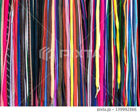 Colorful shoe laces pattern Colorful shoe laces pattern 139992866