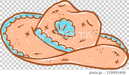 Retro Groovy Coastal Summer Cowboy Hat with Seashell Whimsical Hand Drawn Retro Groovy Coastal Summer Cowboy Hat with Seashell Whimsical Hand Drawn 139993406