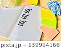 ノートにチェックリスト 139994166