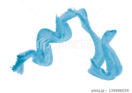 Light blue brush isolated on transparent background Light blue watercolor Light blue brush isolated on transparent background Light blue watercolor 139996039