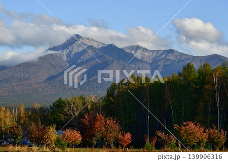 10月斜里岳の初冠雪 10月斜里岳の初冠雪 139996316