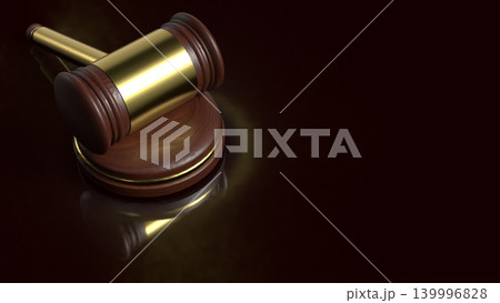 Dark Legal Gavel For Justice Authority 3d render. Dark Legal Gavel For Justice Authority 3d render. 139996828
