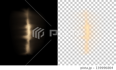 柔和的光線，光線透過縫隙灑出的插圖素材（黑色背景/透明材質/PNG） 139996864