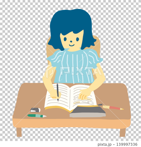 女孩們在做作業 女孩們在做作業 139997336