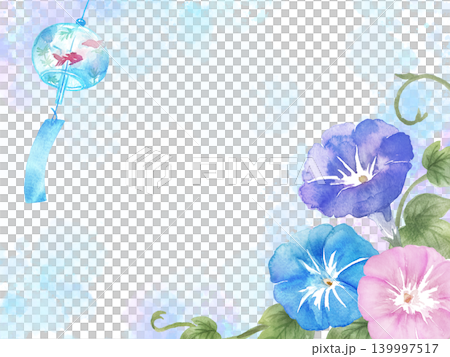 Watercolor Summer Frame 139997517