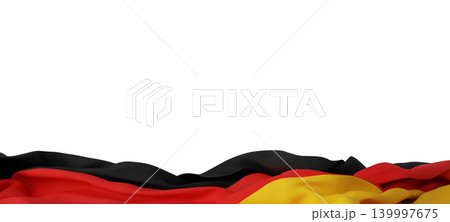German flag isolated on white background with...のイラスト素材 [139997675] - PIXTA