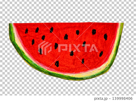 Illustration of cross section of watermelon Illustration of cross section of watermelon 139998406